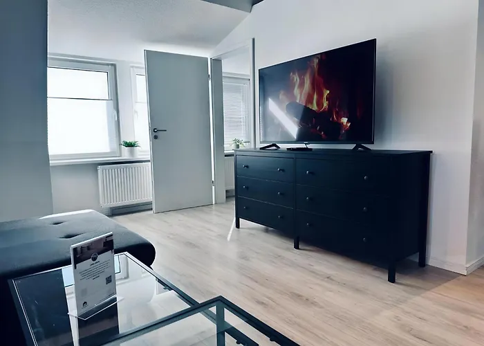 公寓 Lindenallee Ii Modernes Dg-apartment 诺德霍恩