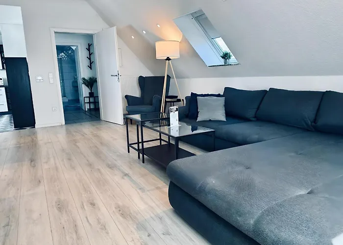 公寓 Lindenallee Ii Modernes Dg-apartment 诺德霍恩